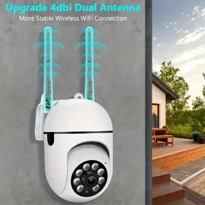 📷 Cameră Wi-Fi 1080P FHD inteligentă 🛡️ – rotație Pan-Tilt-Zoom 🔄, night-vision color 🌙🌈, audio bidirecțional 🎙️🔊, urmărire automată 🎯 – interior & exterior