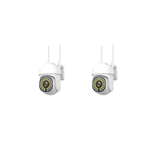 Pachet 2x Cameră Wi‑Fi Inteligentă Jortan JT‑8161QJ – Full Color, Viziune Nocturnă, Audio Bidirecțional + 3 Carduri de Memorie Incluse