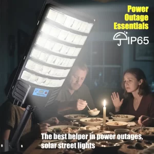 1 bucată lampă stradală LED alimentată solar, cu telecomandă și senzor de mișcare, rază de detecție de 15-20 m, rezistentă la intemperii IP65, ideală pentru grădină, curte, gard; iluminat modern de exterior, lampă solară pentru curte, design elegant și abajur durabil.