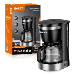 Aparat de Cafea Haley HY-2808 – 800W, 1.25L (12 căni), Filtrare Rapidă, Sistem de Siguranță și Operare Ușoară