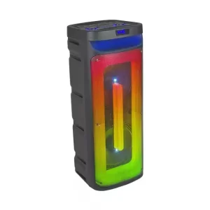 Boxă Portabilă Profesională  – 12” / 100W, Woofer Puternic, Lumină RGB, Bluetooth, Karaoke, USB, TF, Wi-Fi, Acumulator și Mâner de Transport