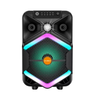 Boxă Portabilă  – 10W, Bluetooth, MP3, USB, TF, Wi-Fi, Karaoke, Slot Microfon, Lumină RGB și Acumulator Reîncărcabil
