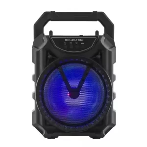 Boxă Portabilă Kolav 6.5” – Bluetooth, TWS, USB, FM, Woofer cu Lumină LED, Microfon și Baterie Reîncărcabilă