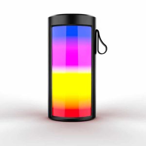 Boxă portabilă RGB – Bluetooth, lumină LED multicoloră, USB, card microSD și sunet stereo puternic