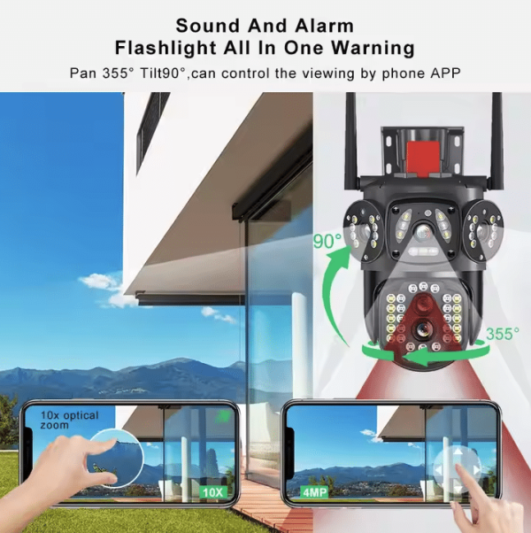 Camera de supraveghere cu panou solar 4G 3 Camera de supraveghere cu panou solar 4G 3