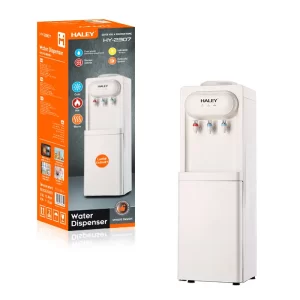 Dozator de Apă Haley -2307– cu Compresor, Apă Caldă și Rece, 550W + 95W, Inox cu Protecție pentru Copii, Design Elegant Alb