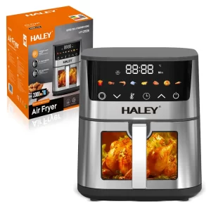 Friteuză cu Aer Cald Haley 7L – 2000W -2531, Gătire 360°, Ecran Tactil, 8 Programe și Geam Transparent, Mâncare Crocantă și Sănătoasă Fără Ulei