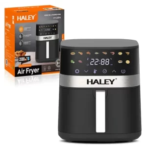 Friteuză cu Aer Cald Haley HY-2514, Putere 1500W, Capacitate 4.2L, Gătire Sănătoasă fără Ulei, Panou Digital cu Temporizator și Design Compact pentru Bucătării Moderne