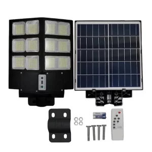 Lampă Solară Stradală LED 600W – Cu Senzor de Lumină și Mișcare, Panou Solar Eficient, Rezistentă la Apă IP66, Iluminat Exterior Puternic și Econom de Energie
