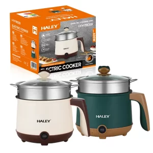 Multicooker Electric Portabil Haley – 2.2L, 600W -503, Oală Antiaderentă, Gătire Rapidă și Funcție de Menținere la Cald, Cu Protecție la Supraincălzire