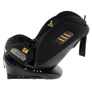Scaun auto Little Bird 0-36 kg rotativ 360° cu ISOFIX și Top Tether – model negru premium, siguranță și confort complet