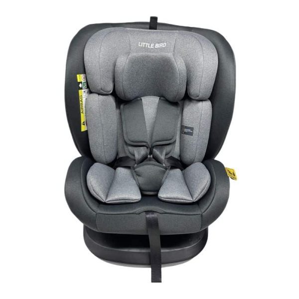 Scaun-auto-little-bird-rotativ-Gri-2