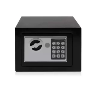 Seif Electronic Standard Mini – 17x23x17 cm, Din Oțel, Cu Cifru Digital și Cheie de Siguranță, Ideal pentru Acasă sau Birou
