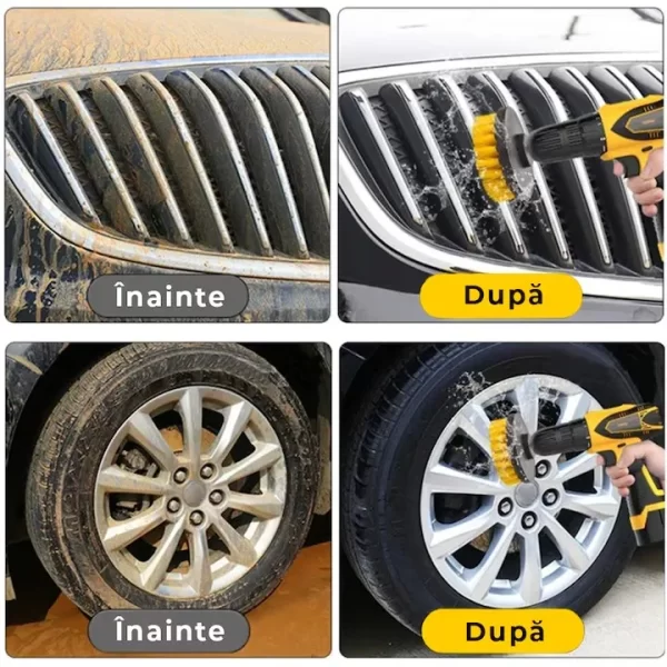 Set 3 Perii Rotative din Plastic-2