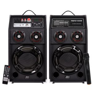 Set Boxe Active Bluetooth 500W – Egalizator 5 Benzi, Microfon Wireless, Sunet Puternic și Claritate Profesională