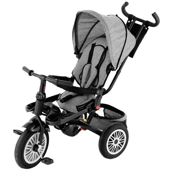 Tricicleta 4 in 1 rotativa-Gri-2