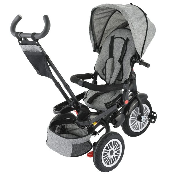 Tricicleta 4 in 1 rotativa-Gri-4