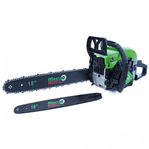 Motofierăstrău benzina MasterKraft″ / 16″ 52 cm³ • 2,72 CP • sistem anti-vibraţii • uşor de manevrat