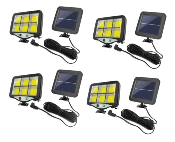 Set 4 proiectoare solare 160 LED-1