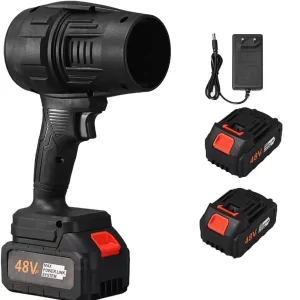 Suflantă portabilă multifuncțională 36V – 2 acumulatori incluși, ideală pentru uscare auto, îndepărtare frunze, praf și zăpadă