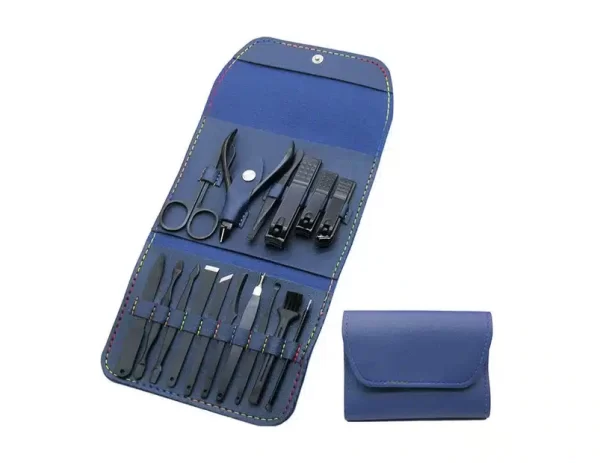 Trusă manichiură profesională 16 piese - Blue -4 Trusă manichiură profesională 16 piese - Blue -4