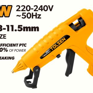 Pistol de lipit cu adeziv 60W pentru batoane 10,9–11,5 mm – încălzire rapidă, debit mare și performanță profesională