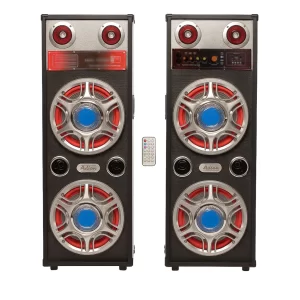 Boxe Audio Profesionale Ailiang – Sistem audio Bluetooth 2×200 W cu Karaoke, LED Bass & Telecomandă – Difuzoare 8″ pentru Petreceri și Evenimente